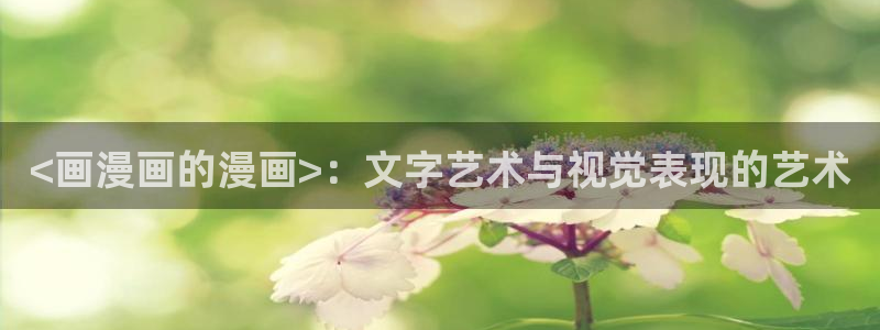 bl韩漫免费漫画：<画漫画的漫画>：文字艺术与视觉表现的艺术
